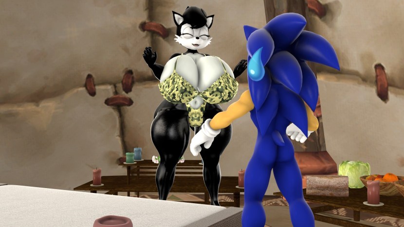 Hentai Sonic Big breasts 3d