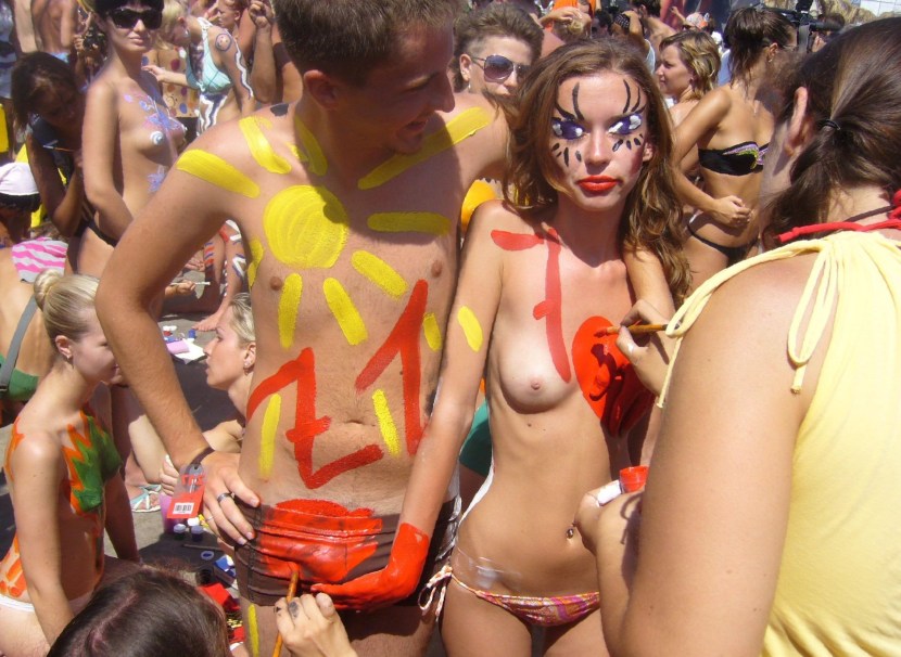 Lesbian on Kazantip Homemade