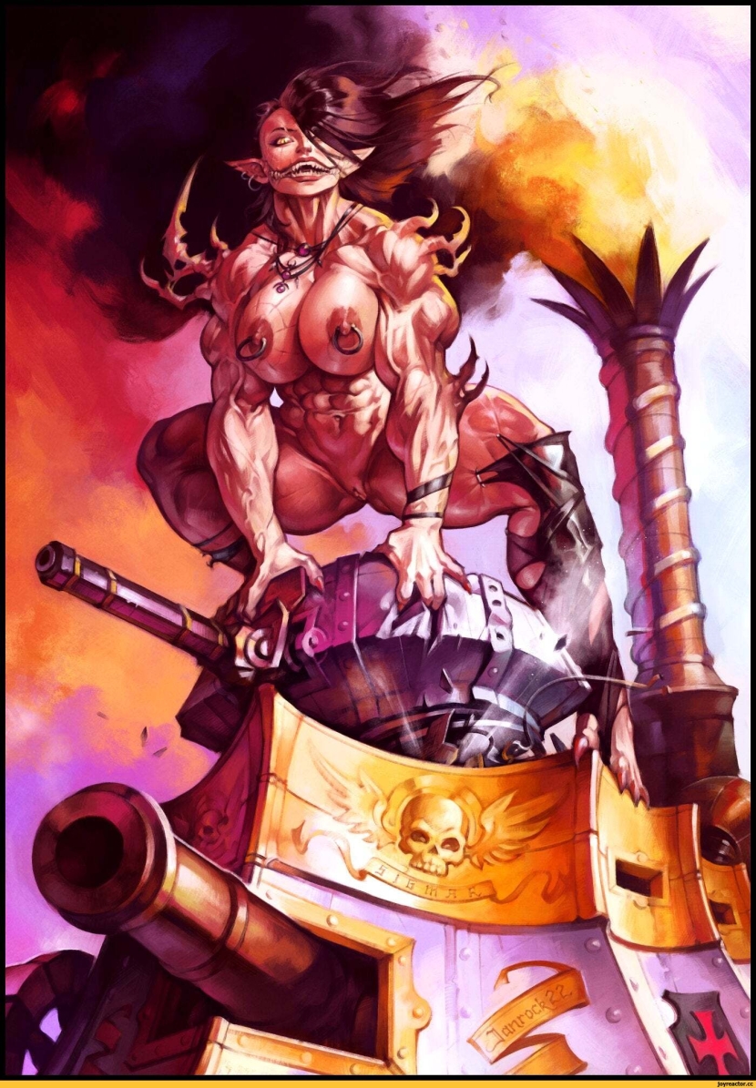 Witch Warhammer Naked