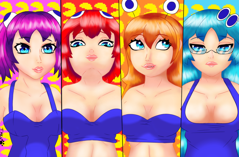 Pac Man Ghosts Minus8