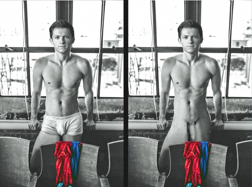 Naked Tom Holland Plum