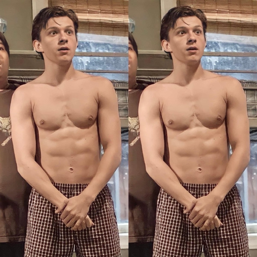 Tom Holland is bare