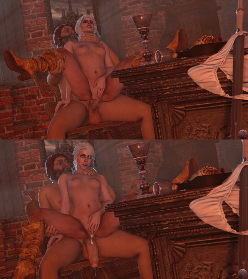 Witcher 3 and little Ciri Hentai BBC