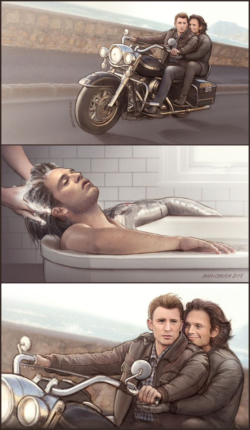 Bucky Barnes and Steve Rogers 18