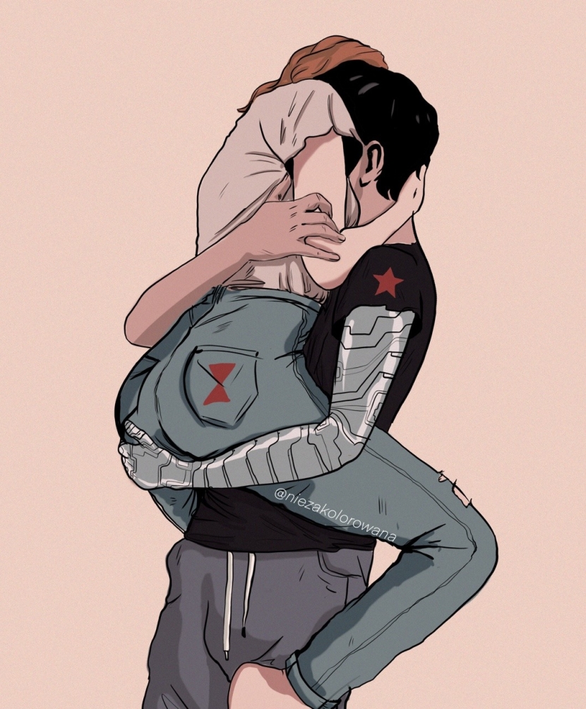 Steve Rogers Bucky Barnes Natasha