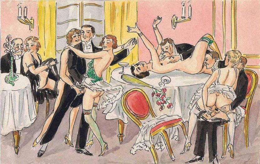Erotic illustrations are old
