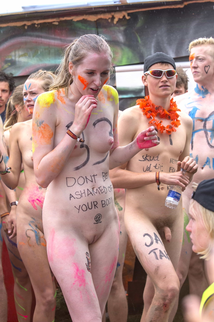 Roskilde Festival 2008 (Denmark) Naked women