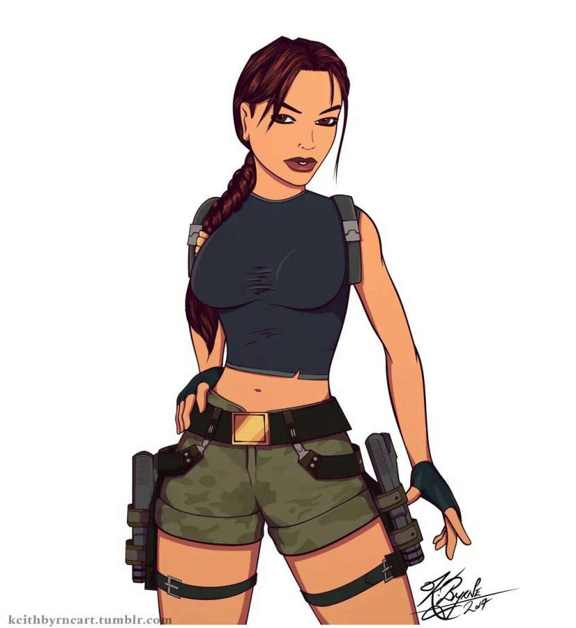 Lara Croft stickers