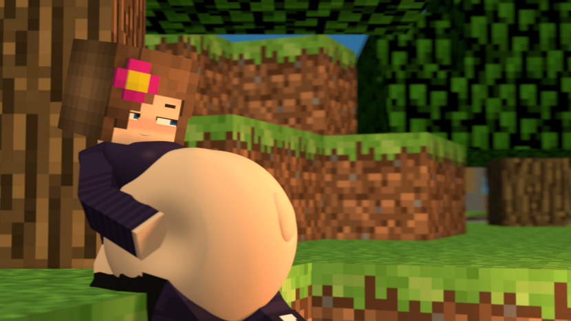 Pregnant in minecraft hentai