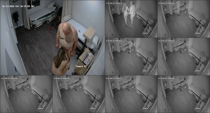 Porn films from a video surveillance camera
